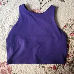 Athleta Longline High Neck High Coverage Sports Bra, Small